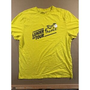 Men's Clique Tour de France Cycling Race Yellow T-Shirt Adult X-Large